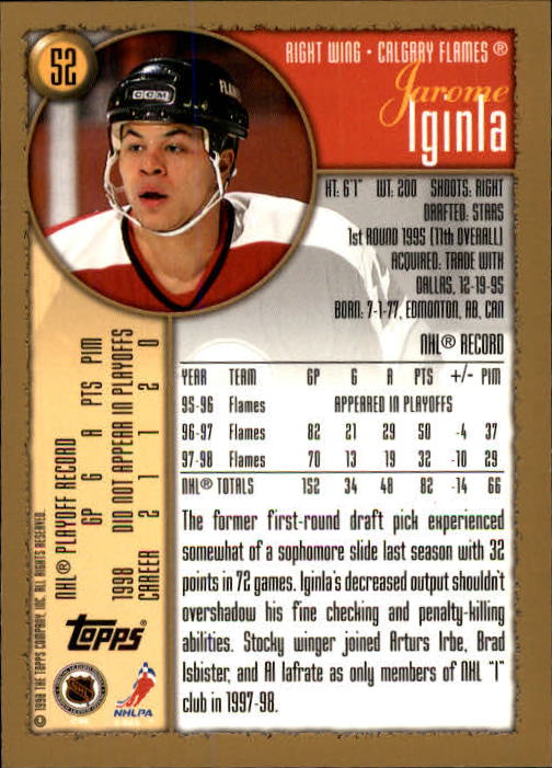A3939- 1998-99 Topps Hockey Card #s 1-242 +Rookies -You Pick- 15+ FREE US SHIP - Picture 23 of 81
