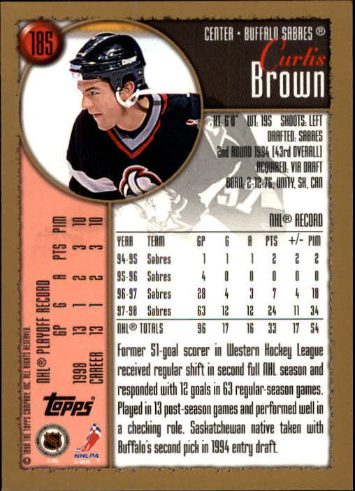 A3939- 1998-99 Topps Hockey Card #s 1-242 +Rookies -You Pick- 15+ FREE US SHIP - Picture 61 of 81