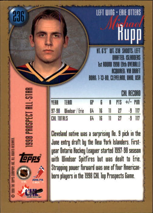 A3939- 1998-99 Topps Hockey Card #s 1-242 +Rookies -You Pick- 15+ FREE US SHIP - Picture 77 of 81