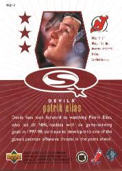 1998-99 UD Choice StarQuest Red #SQ12 Patrik Elias back image