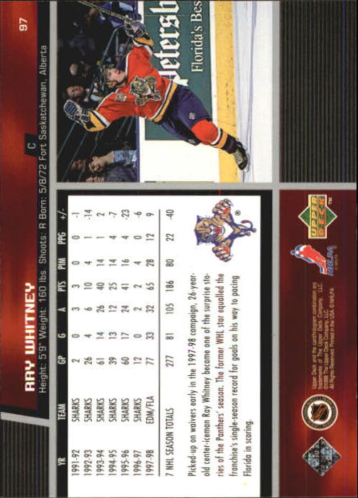 B1597- 1998-99 Upper Deck Hk Cards 1-420 +Rookies -You Pick- 15+ FREE US SHIP - Picture 31 of 449