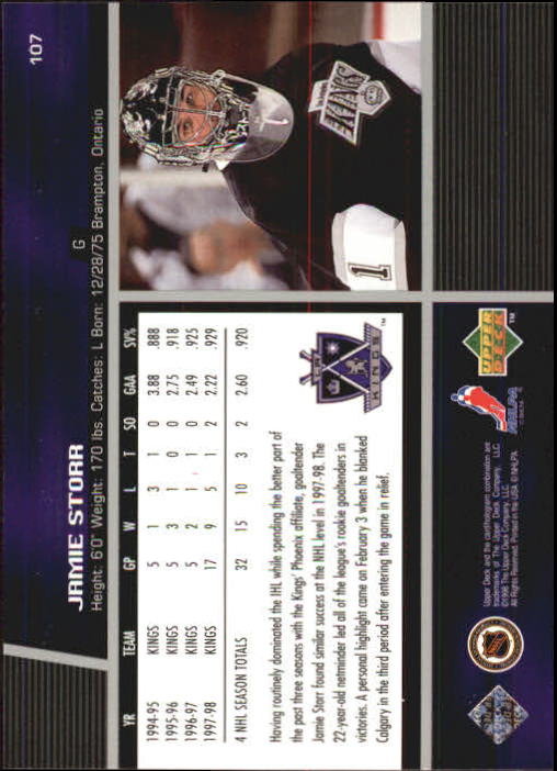 B1597- 1998-99 Upper Deck Hk Cards 1-420 +Rookies -You Pick- 15+ FREE US SHIP - Picture 35 of 449