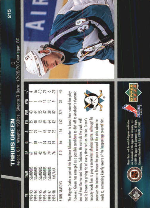 B1597- 1998-99 Upper Deck Hk Cards 1-420 +Rookies -You Pick- 15+ FREE US SHIP - Picture 101 of 449
