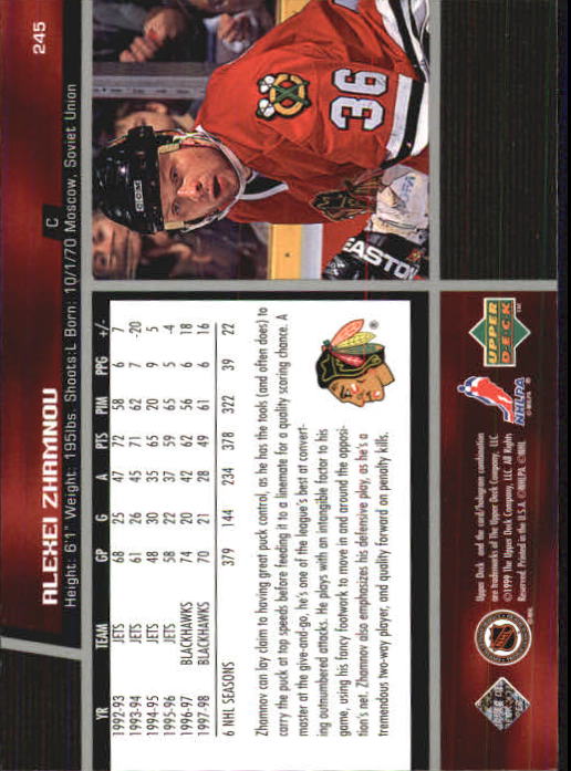 B1597- 1998-99 Upper Deck Hk Cards 1-420 +Rookies -You Pick- 15+ FREE US SHIP - Picture 159 of 449