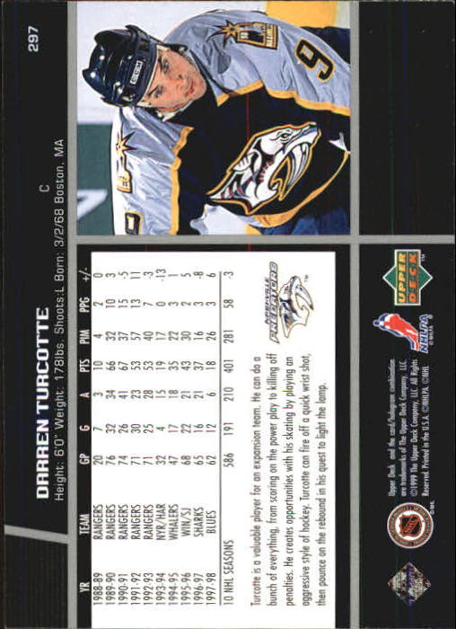 B1597- 1998-99 Upper Deck Hk Cards 1-420 +Rookies -You Pick- 15+ FREE US SHIP - Picture 251 of 449
