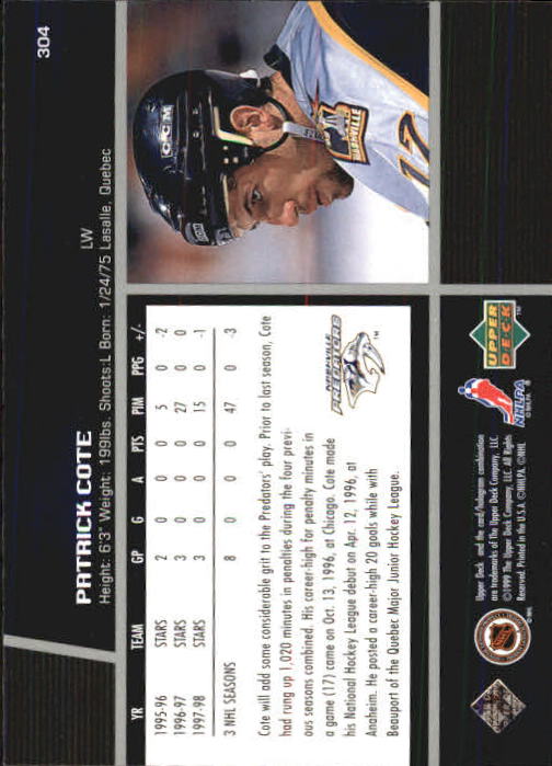 B1597- 1998-99 Upper Deck Hk Cards 1-420 +Rookies -You Pick- 15+ FREE US SHIP - Picture 263 of 449