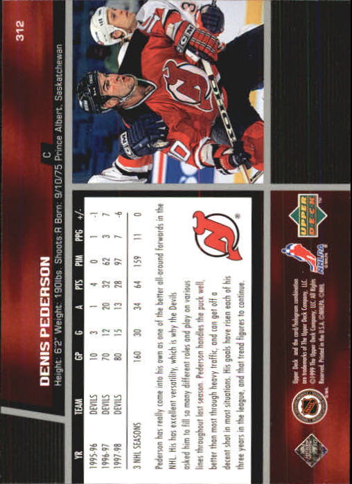B1597- 1998-99 Upper Deck Hk Cards 1-420 +Rookies -You Pick- 15+ FREE US SHIP - Picture 279 of 449