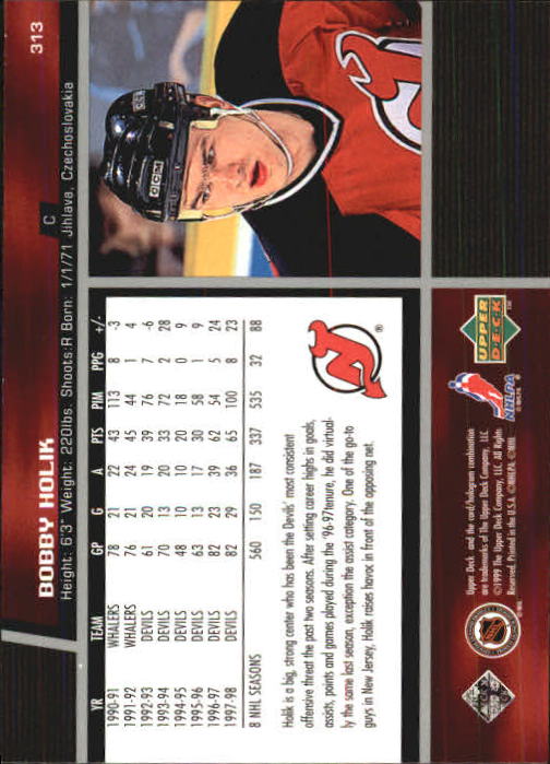 B1597- 1998-99 Upper Deck Hk Cards 1-420 +Rookies -You Pick- 15+ FREE US SHIP - Picture 281 of 449