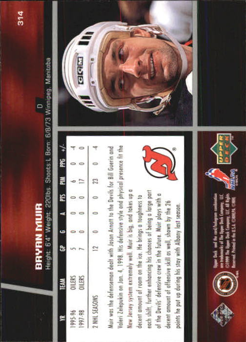 B1597- 1998-99 Upper Deck Hk Cards 1-420 +Rookies -You Pick- 15+ FREE US SHIP - Picture 283 of 449