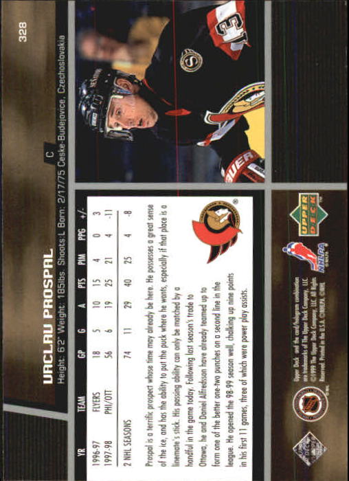 B1597- 1998-99 Upper Deck Hk Cards 1-420 +Rookies -You Pick- 15+ FREE US SHIP - Picture 311 of 449