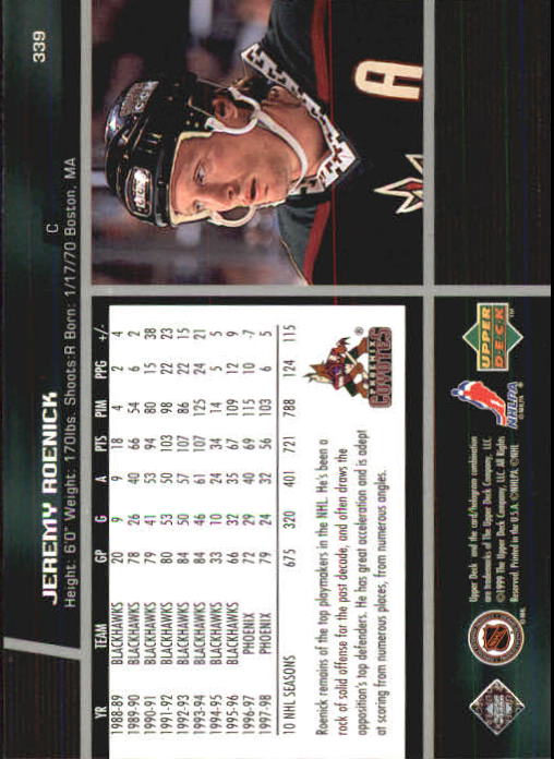 B1597- 1998-99 Upper Deck Hk Cards 1-420 +Rookies -You Pick- 15+ FREE US SHIP - Picture 331 of 449