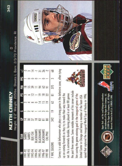 B1597- 1998-99 Upper Deck Hk Cards 1-420 +Rookies -You Pick- 15+ FREE US SHIP - Picture 339 of 449