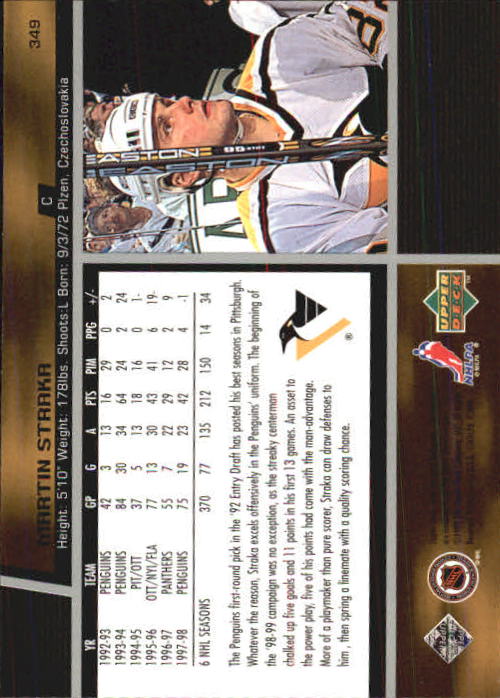 B1597- 1998-99 Upper Deck Hk Cards 1-420 +Rookies -You Pick- 15+ FREE US SHIP - Picture 351 of 449