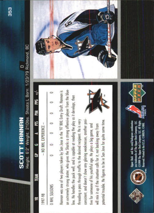 B1597- 1998-99 Upper Deck Hk Cards 1-420 +Rookies -You Pick- 15+ FREE US SHIP - Picture 357 of 449