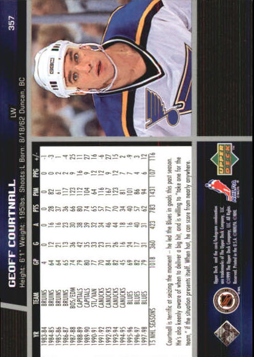 B1597- 1998-99 Upper Deck Hk Cards 1-420 +Rookies -You Pick- 15+ FREE US SHIP - Picture 365 of 449