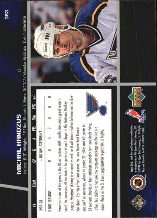 B1597- 1998-99 Upper Deck Hk Cards 1-420 +Rookies -You Pick- 15+ FREE US SHIP - Picture 377 of 449