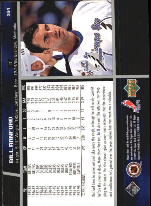 B1597- 1998-99 Upper Deck Hk Cards 1-420 +Rookies -You Pick- 15+ FREE US SHIP - Picture 379 of 449