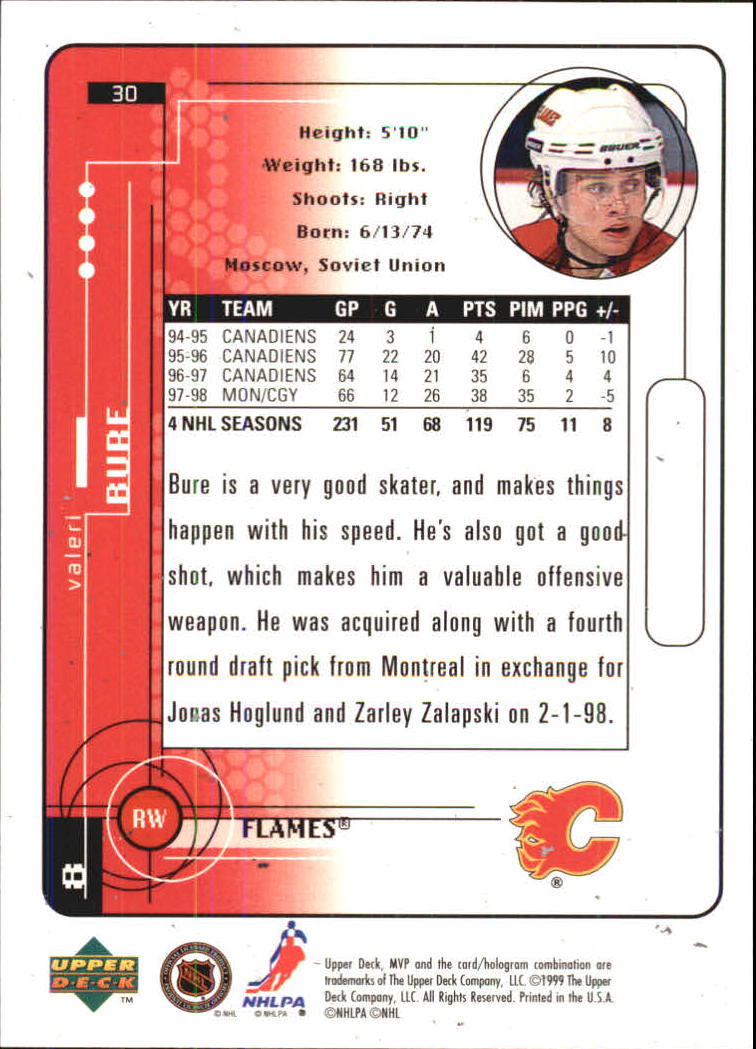 A2307- 1998-99 Upper Deck MVP Hk 1-220 + Einsätze -du Pick- 15 + Gratis US - Bild 61 von 441
