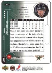 1998-99 Upper Deck MVP #64 Grant Marshall back image