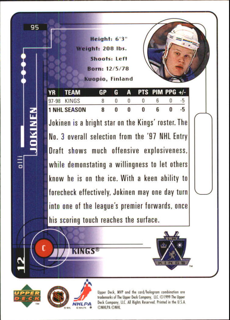 A2307- 1998-99 Upper Deck MVP Hk 1-220 + Einsätze -du Pick- 15 + Gratis US - Bild 191 von 441