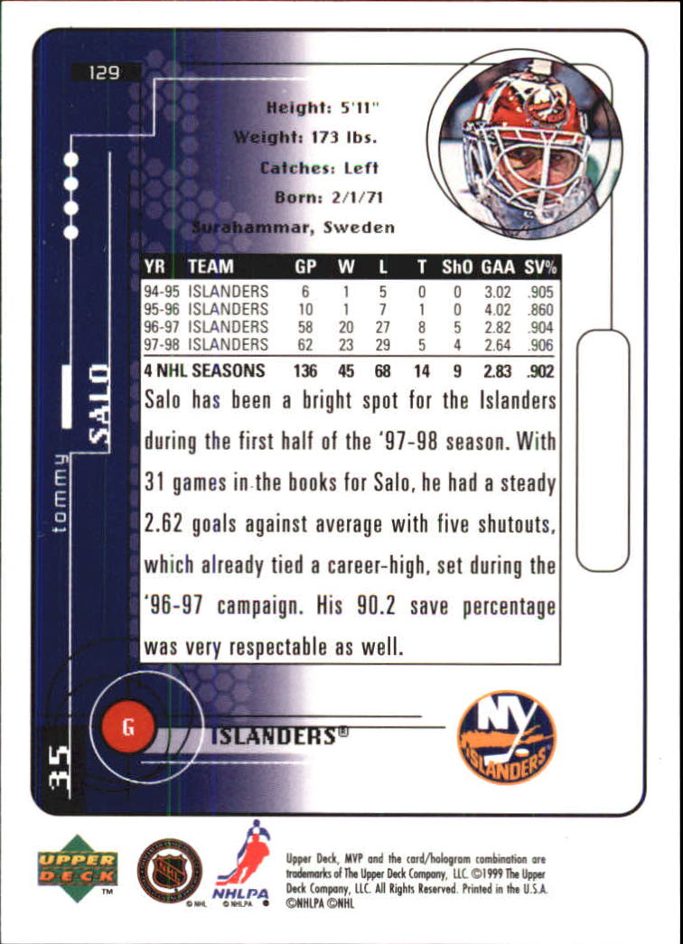 A2307- 1998-99 Upper Deck MVP Hk 1-220 + Einsätze -du Pick- 15 + Gratis US - Bild 259 von 441