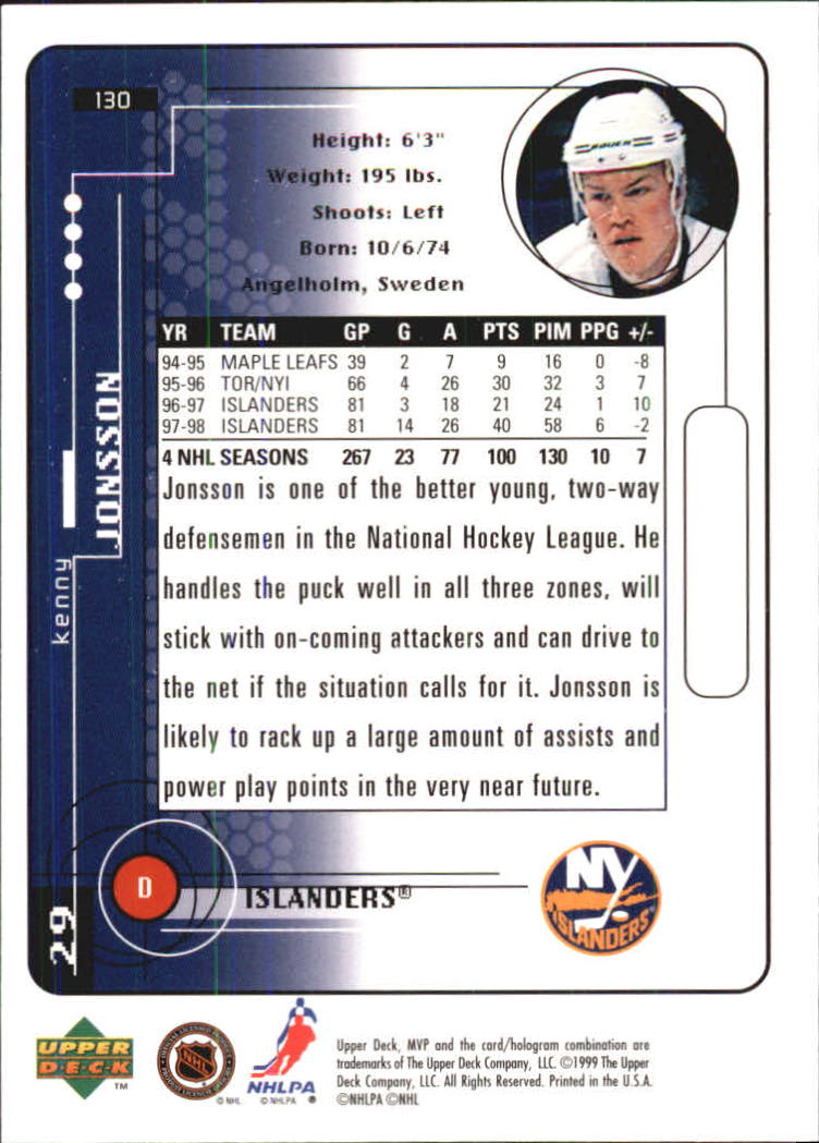 A2307- 1998-99 Upper Deck MVP Hk 1-220 + Einsätze -du Pick- 15 + Gratis US - Bild 261 von 441