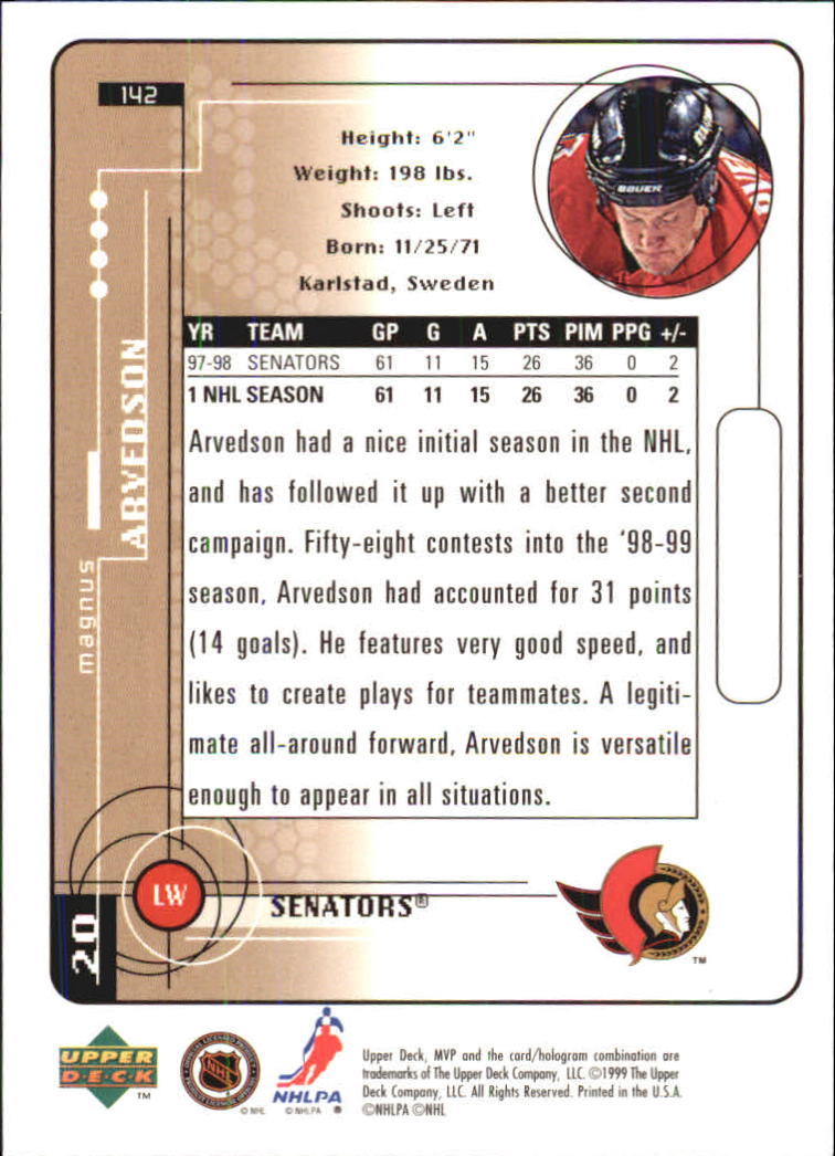 A2307- 1998-99 Upper Deck MVP Hk 1-220 + Einsätze -du Pick- 15 + Gratis US - Bild 283 von 441