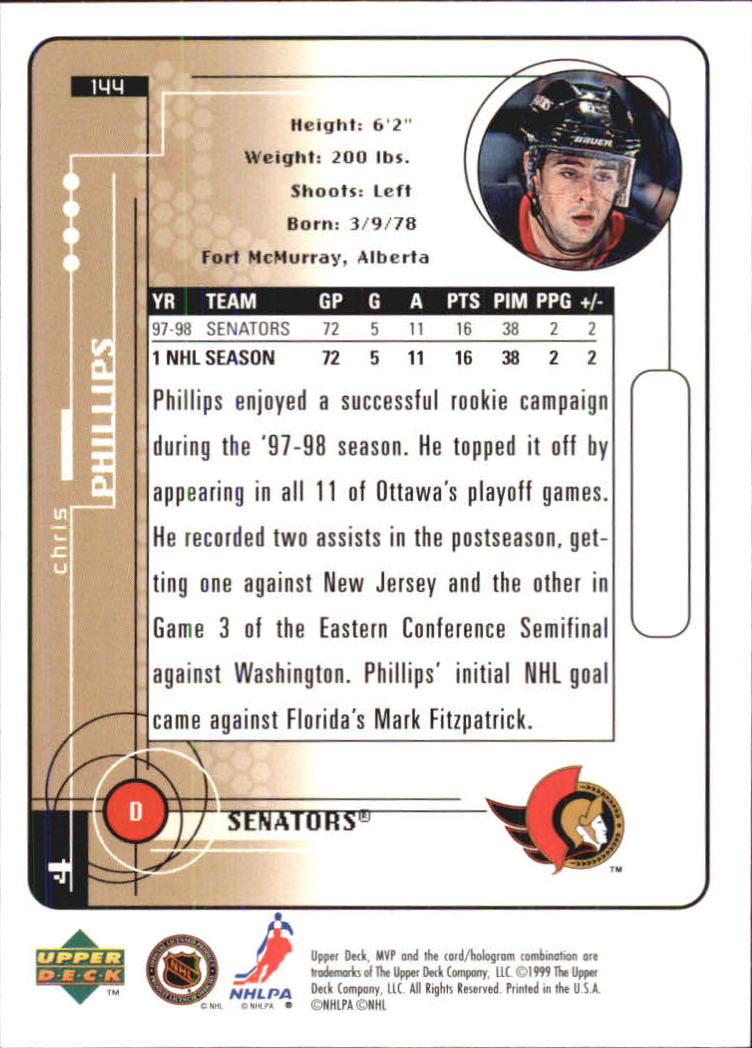 A2307- 1998-99 Upper Deck MVP Hk 1-220 + Einsätze -du Pick- 15 + Gratis US - Bild 287 von 441