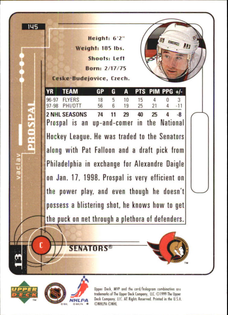A2307- 1998-99 Upper Deck MVP Hk 1-220 + Einsätze -du Pick- 15 + Gratis US - Bild 289 von 441