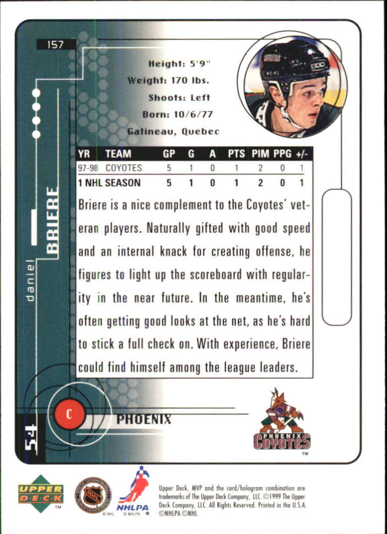 A2307- 1998-99 Upper Deck MVP Hk 1-220 + Einsätze -du Pick- 15 + Gratis US - Bild 313 von 441