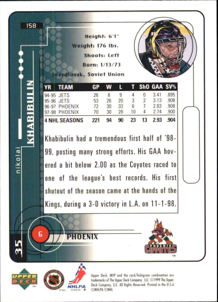 A2307- 1998-99 Upper Deck MVP Hk 1-220 + Einsätze -du Pick- 15 + Gratis US - Bild 315 von 441