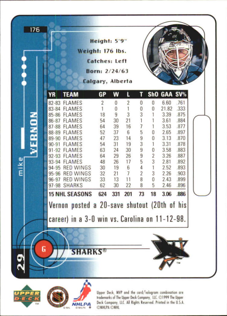A2307- 1998-99 Upper Deck MVP Hk 1-220 + Einsätze -du Pick- 15 + Gratis US - Bild 351 von 441