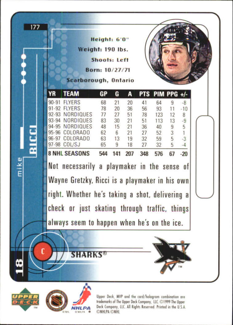 A2307- 1998-99 Upper Deck MVP Hk 1-220 + Einsätze -du Pick- 15 + Gratis US - Bild 353 von 441