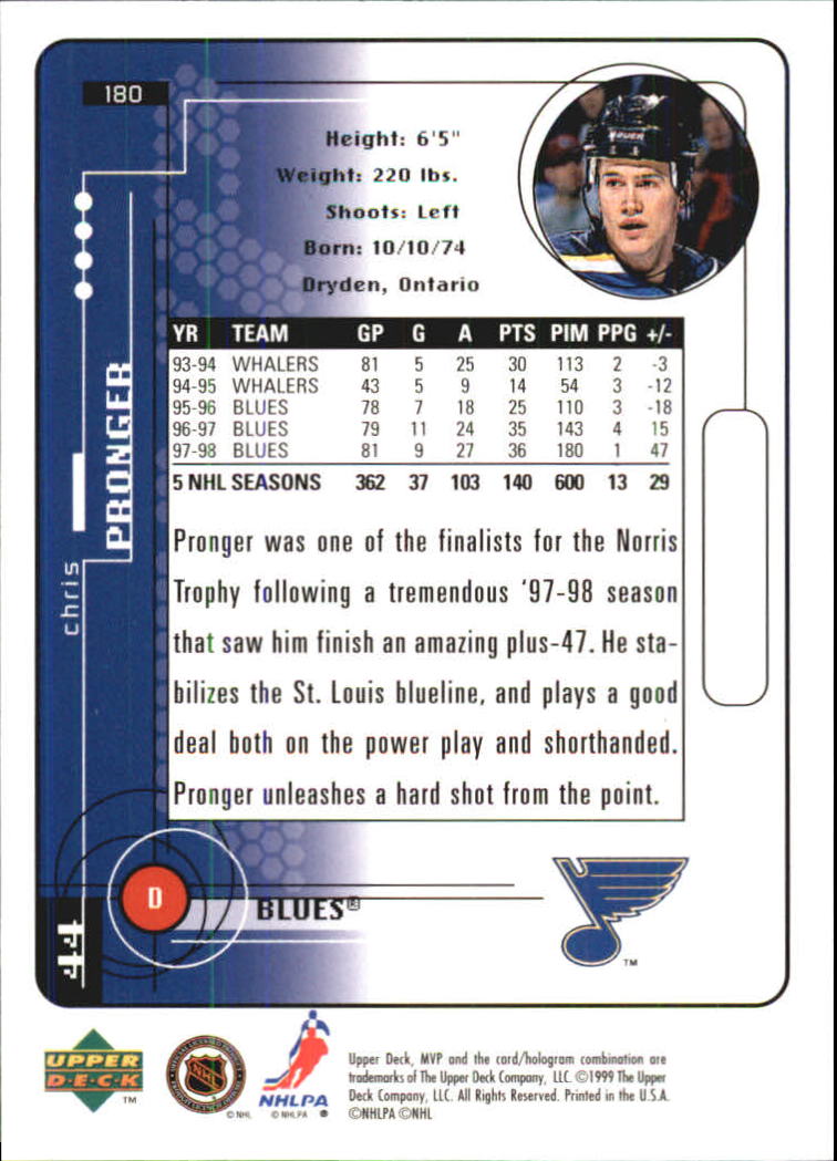 A2307- 1998-99 Upper Deck MVP Hk 1-220 + Einsätze -du Pick- 15 + Gratis US - Bild 359 von 441