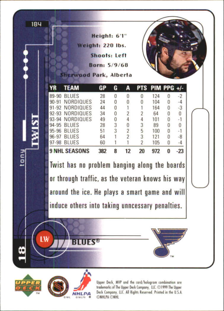 A2307- 1998-99 Upper Deck MVP Hk 1-220 + Einsätze -du Pick- 15 + Gratis US - Bild 367 von 441