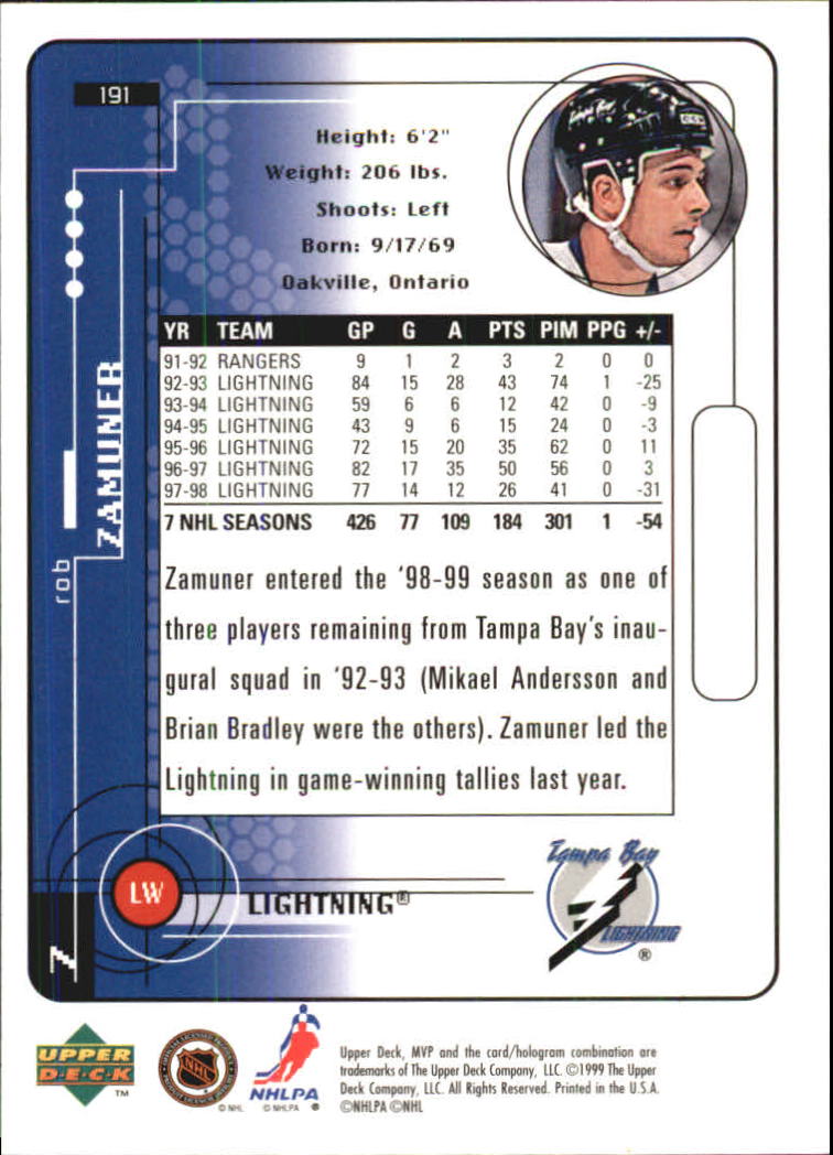 A2307- 1998-99 Upper Deck MVP Hk 1-220 + Einsätze -du Pick- 15 + Gratis US - Bild 381 von 441