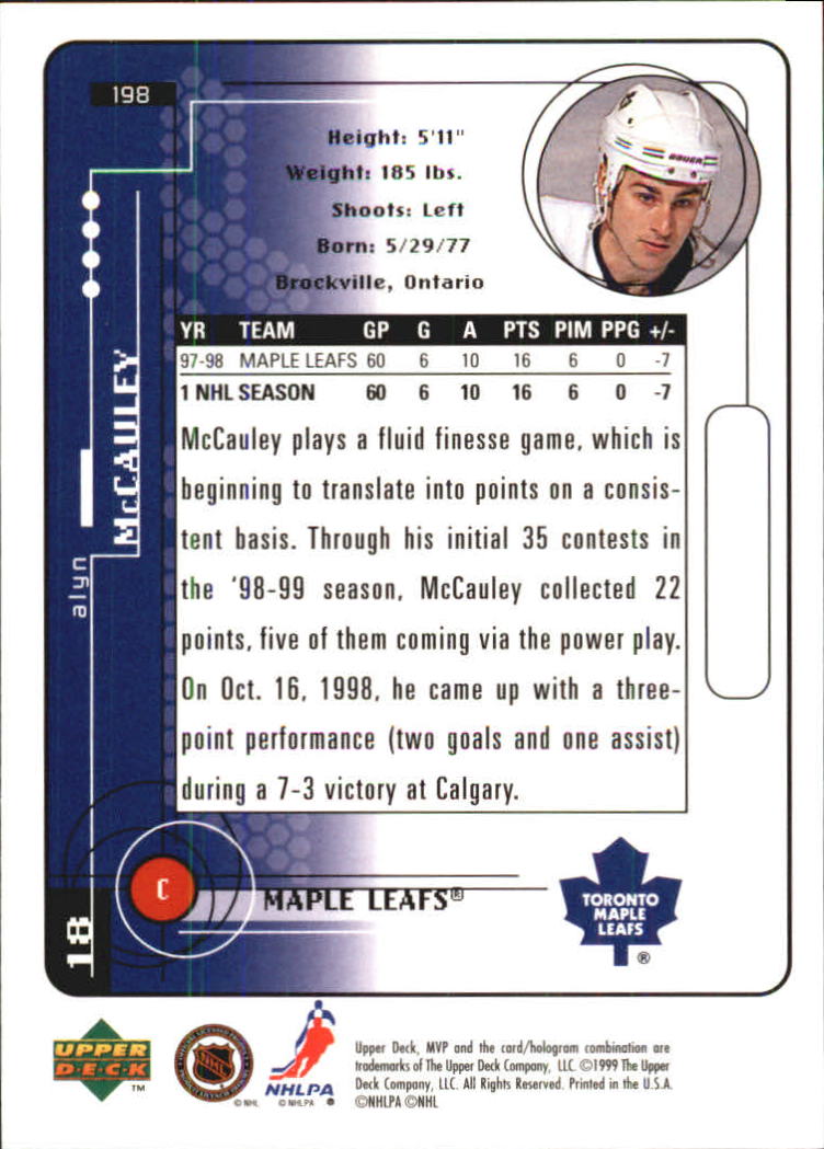 A2307- 1998-99 Upper Deck MVP Hk 1-220 + Einsätze -du Pick- 15 + Gratis US - Bild 395 von 441