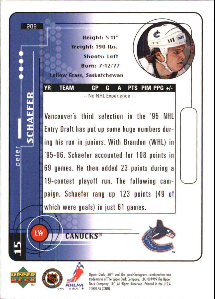 A2307- 1998-99 Upper Deck MVP Hk 1-220 + Einsätze -du Pick- 15 + Gratis US - Bild 415 von 441