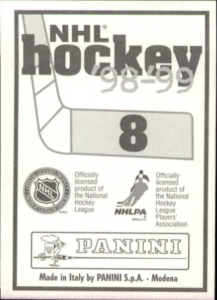 1998-99 Panini Stickers #8 Dimitri Khristich back image