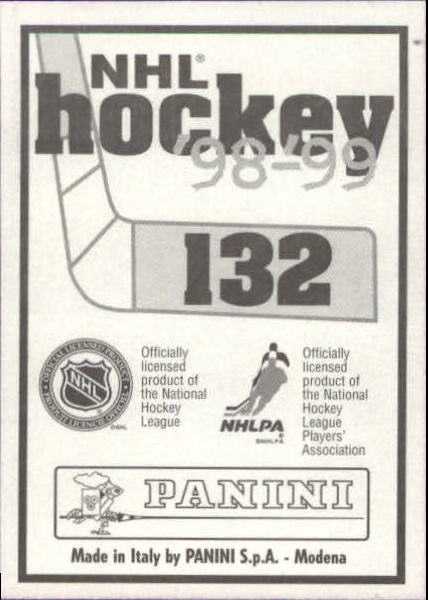 1998-99 Panini Stickers #132 Slava Kozlov back image