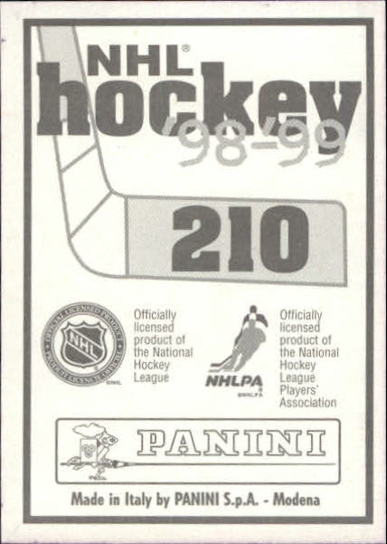 1998-99 Panini Stickers #210 Owen Nolan back image