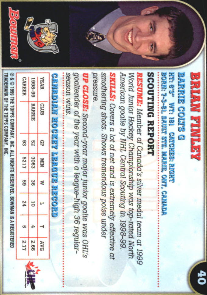 Sports Card Back