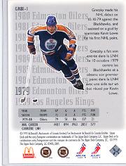 1999-00 McDonald's Upper Deck The Great Career #GR811 Wayne Gretzky back image