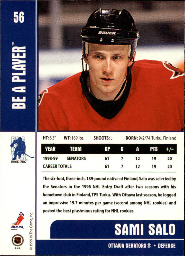 1999-00 In the Game Be A Player Memorabilia - #227 Shawn Heins (RC)