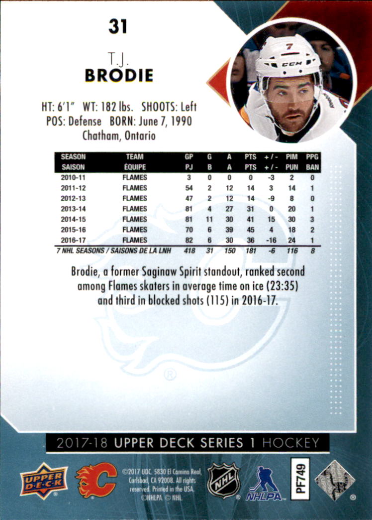 B2792- 2017-18 Upper Deck Hk Cards 1-278 +Rookies -You Pick- 15+ FREE US SHIP