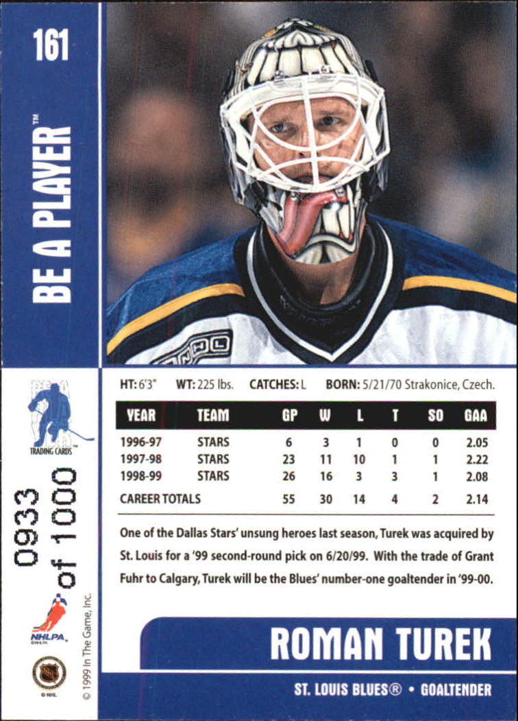 Sports Card Back
