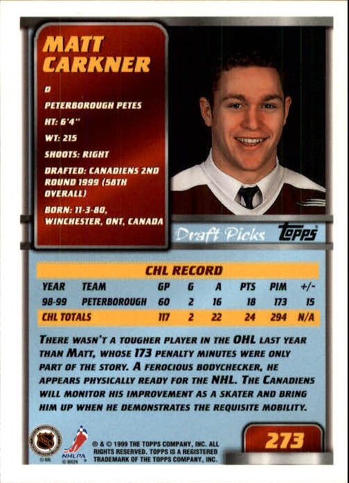 Sports Card Back