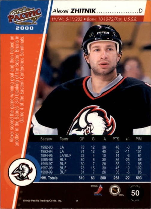 1999-00 Pacific #49 Jason Woolley back image