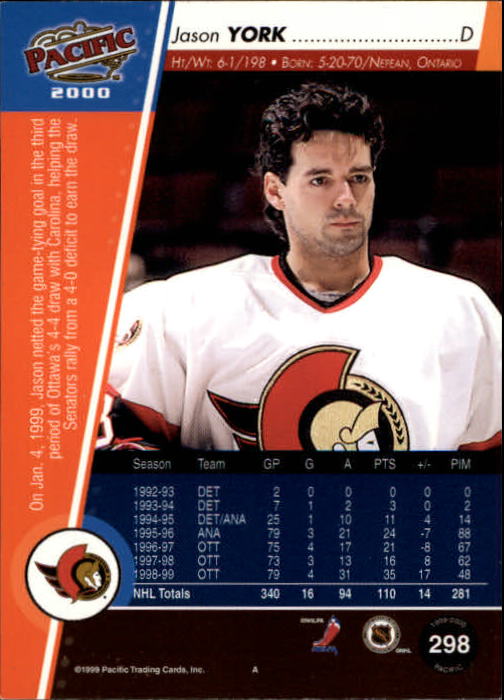 1999-00 Pacific - #437 Peter Bondra