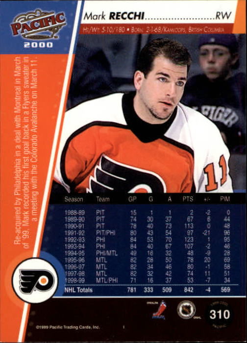 1999-00 Pacific - #437 Peter Bondra